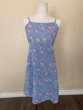 Blue Floral Slip Dress – Effortless & Feminine